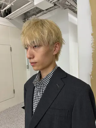 カラー メンズ メンズカット パーマ[佐橋]のヘアスタイル