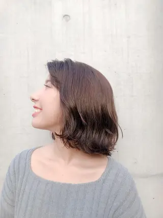 ミディアム カラー マンツーマン 美容師💚コウブチのヘアスタイル