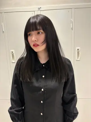 セミロング Hina/なりたいが 叶う韓国ヘア❤️のヘアスタイル