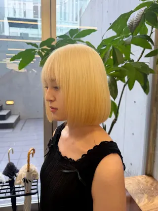ショート 柔らかいハイトーン× 似合わせ/Yoheiのヘアスタイル