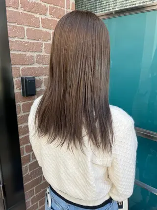 ミディアム カラー パーマ ヘアアレンジ メンズ キッズ ネイル マツエク・マツパ アイブロウ 久木原 ゆりのヘアスタイル