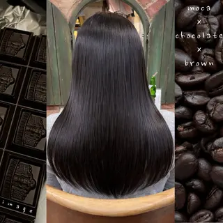 ロング カラー ズミ🦖レイヤー 艶ボブ/Wカラーのヘアスタイル