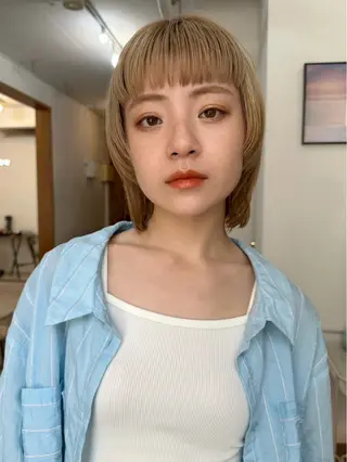 ショート カラー 暖色カラー⭐︎ fuminaのヘアスタイル