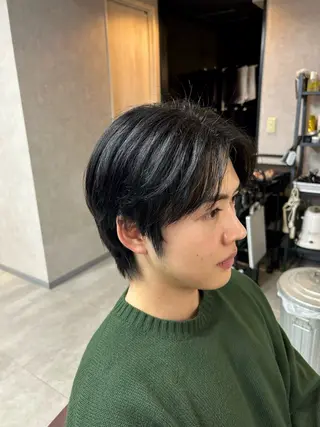 ショート カラー メンズ メンズ特化/マッシュ 小原  啓裕のヘアスタイル