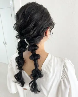 ヘアアレンジ 麻優 ヘアセットのヘアスタイル