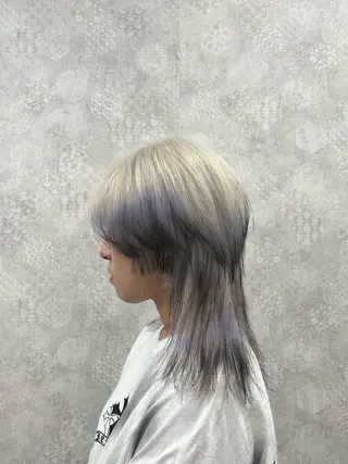 カラー メンズハイトーン 北斗💍レイヤーのヘアスタイル