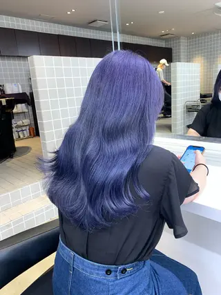 ロング 縮毛/ダブルカラー 🦋ベージュヘア🦋のヘアスタイル