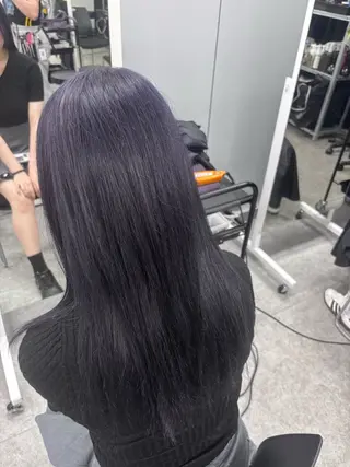 ロング カラー 韓国うる艶ハイトーン 💙ayana💙のヘアスタイル