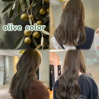 ロング カラー ヘアアレンジ 似合わせレイヤー ＆縮毛矯正のヘアスタイル