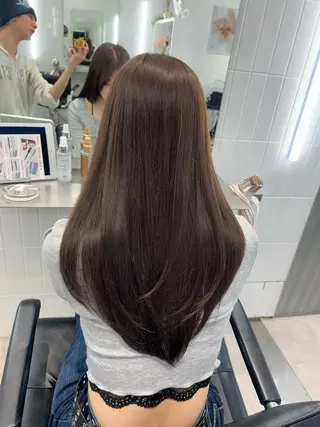 セミロング カラー 🫧縮毛矯正🫧 髪質改善RIKU🫧のヘアスタイル