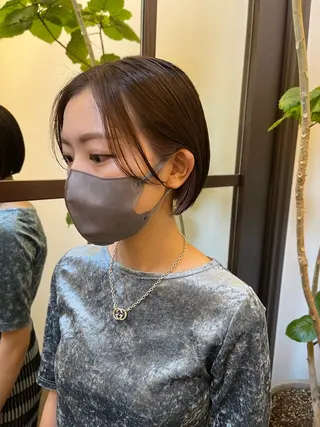 ショート ツヤ感カラー 🩵かりんのヘアスタイル