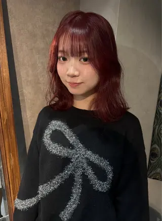 ミディアム カラー パーマ ヘアアレンジ メンズ 心斎橋美容室 Junのヘアスタイル