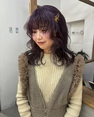 カラー yuna☘️ 名古屋のヘアスタイル