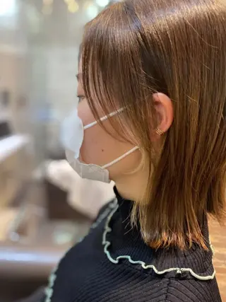 ミディアム 隅野 恭生のヘアスタイル