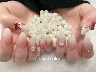 ネイル kao nail マグネット/長さだしのネイルデザイン