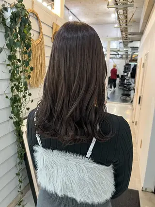 ミディアム カラー ブリーチ有無Wカラー メンズパーマ大成のヘアスタイル