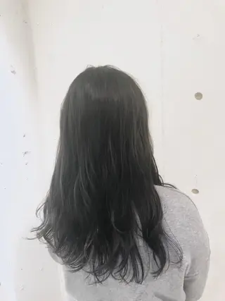 セミロング カラー パーマ ヘアアレンジ 【ツヤ髪美容師】 ツダケイスケのヘアスタイル