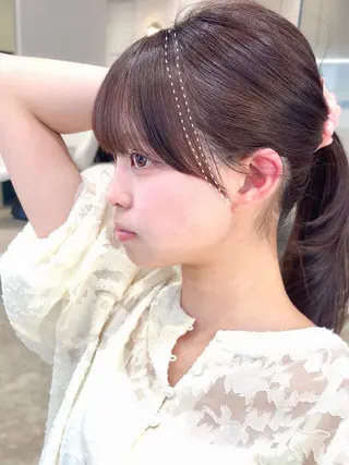 ミディアム 前髪・顔周りカット☆ あらいみゆのヘアスタイル