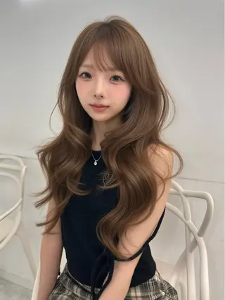 ロング カラー 上品モテヘア🩶 karen🩶のヘアスタイル