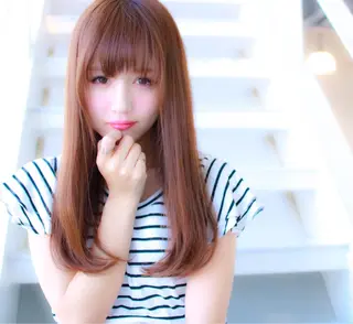 ロング 川合 勇気のヘアスタイル