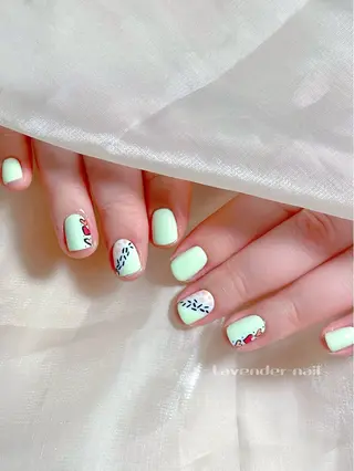 ネイル Lavender nail·中島公園のネイルデザイン
