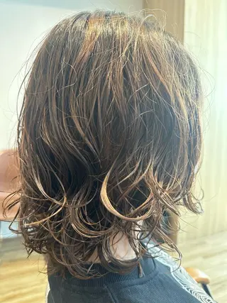 ミディアム パーマ ✨✂️Nori ✂️✨のヘアスタイル