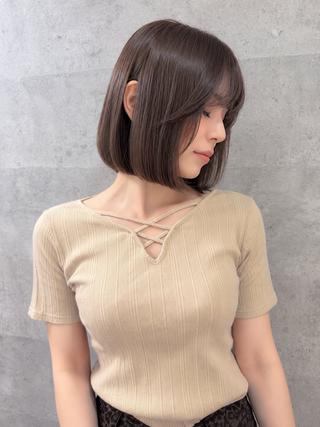 ミディアム カラー Grow by NYNY 打越裕樹のヘアスタイル
