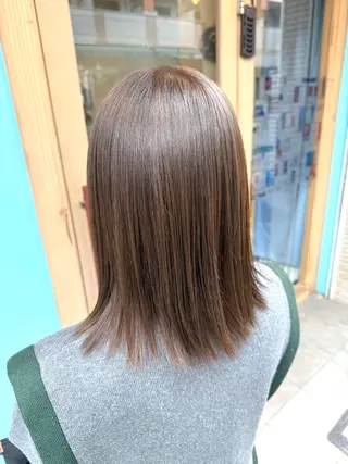 ミディアム カラー ヘアアレンジ 川内 政人のヘアスタイル