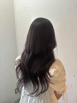 ロング 彩菜/透明感艶カラー /赤み消しカラーのヘアスタイル