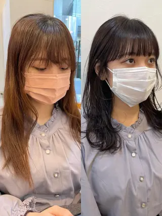 ミディアム ミディアムヘア🌼 さきのヘアスタイル