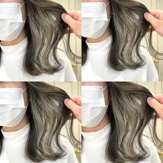 ミディアム カラー ♥️ブリーチ/ボブ/ レイヤー♥️maiのヘアスタイル