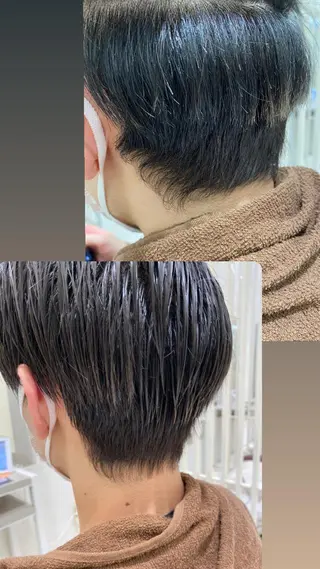 パーマ 韓国ヘア レイヤーカットのヘアスタイル