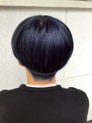 メンズ グラスヘアー石垣 渕 七海のヘアスタイル