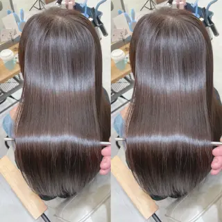 ロング 髪質改善✨艶髪カラー 縮毛矯正✨有田仁志のヘアスタイル