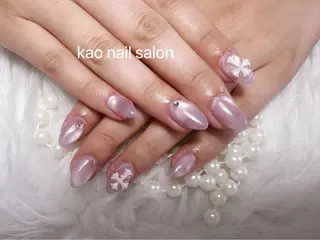 ネイル kao nail マグネット/長さだしのネイルデザイン