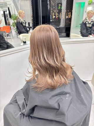 ミディアム 🎗副店長/井上 竜 ブリーチ指名No.1のヘアスタイル