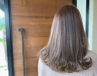 セミロング カラー IORI #韓国ヘア#髪質改善のヘアスタイル