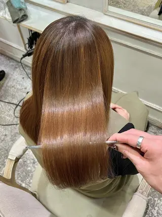 セミロング 本物の髪質改善･ 縮毛矯正専門/庭田のヘアスタイル
