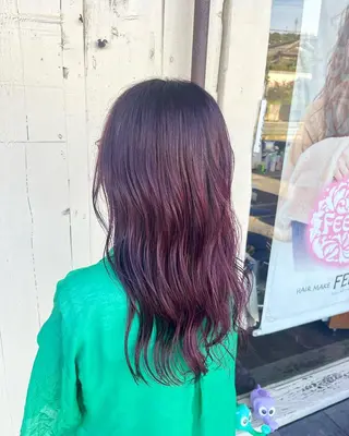 ロング カラー 生駒のパーマ達人 FEELけんけんのヘアスタイル