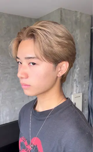 カラー メンズ あずまりんの/メンズ /ブリーチ特化のヘアスタイル