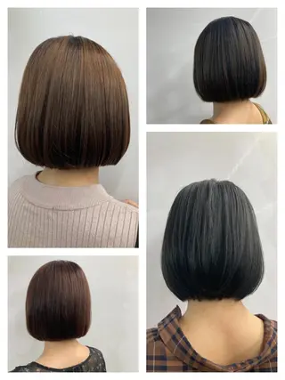 ショート ブリーチ&似合せボブ 田中寛十のヘアスタイル