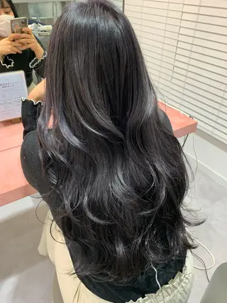 ロング カラー ヘアアレンジ 🐝岡本 柚葉🐝のヘアスタイル