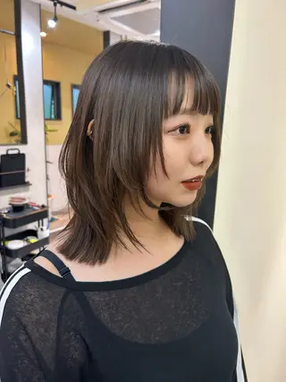 ミディアム hubhair レイヤー/透明感のヘアスタイル