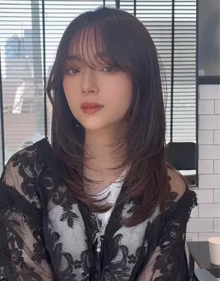 セミロング カラー 🌫️大人韓国ヘア 🌫️naoyaのヘアスタイル