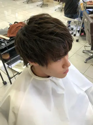 ショート レイヤーカット 縮毛矯正/西尾 幸樹のヘアスタイル
