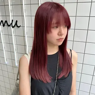 ミディアム カラー パーマ ヘアアレンジ メンズ mona/ ストレートスタイル✨のヘアスタイル