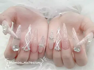 ネイル MoMoA Nail ネイル長さ出し専門店のネイルデザイン