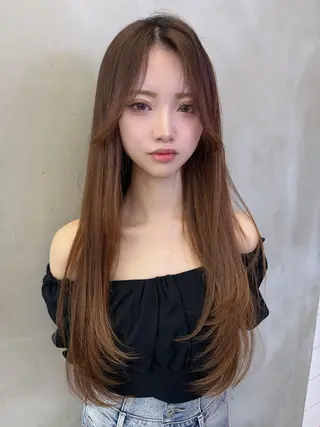 ロング ✨縮毛矯正✨レイヤー ホウダカズヒロのヘアスタイル