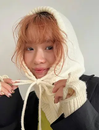 ミディアム 似合わせレイヤー ＆縮毛矯正のヘアスタイル