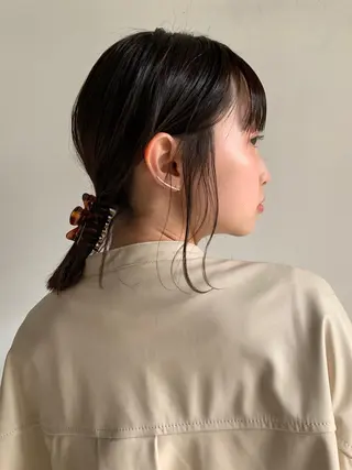 ミディアム 暖色・前髪カット 🎗️佐藤ゆみこのヘアスタイル